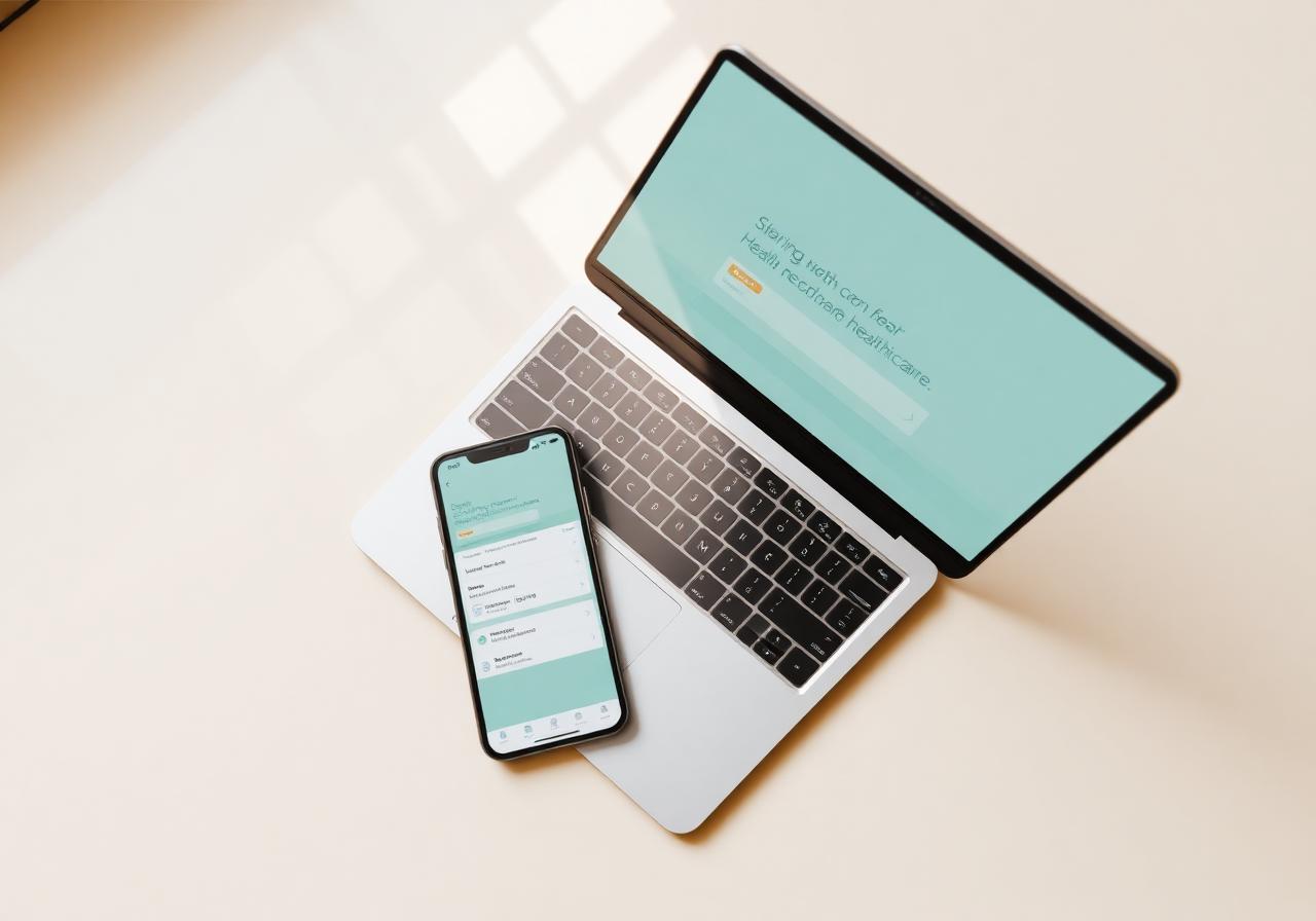 Laptop and phone showing the final CareLoop booking interface
